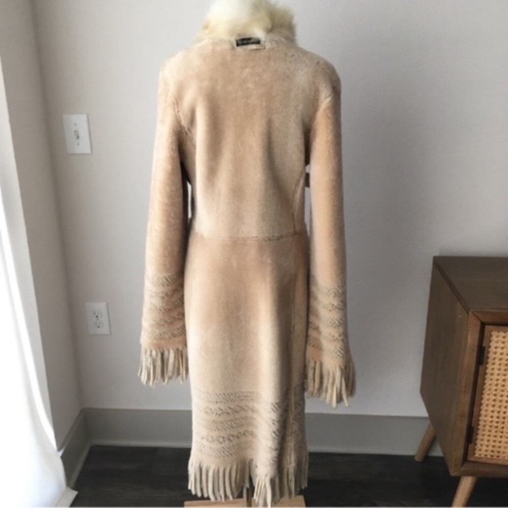 Vintage Giuliana Teso Shearling Fur Coat - Picture 7 of 16